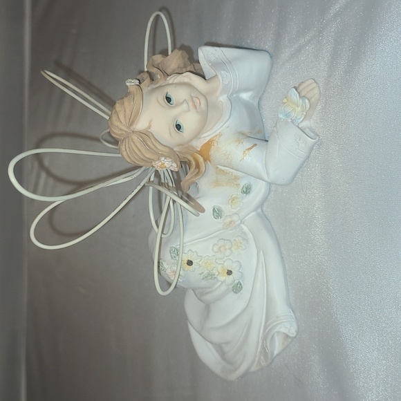 Vintage Popular Creations Angel Figurines Wire Wings Lot of 5 Collectibles 6" - Picture 6 of 11